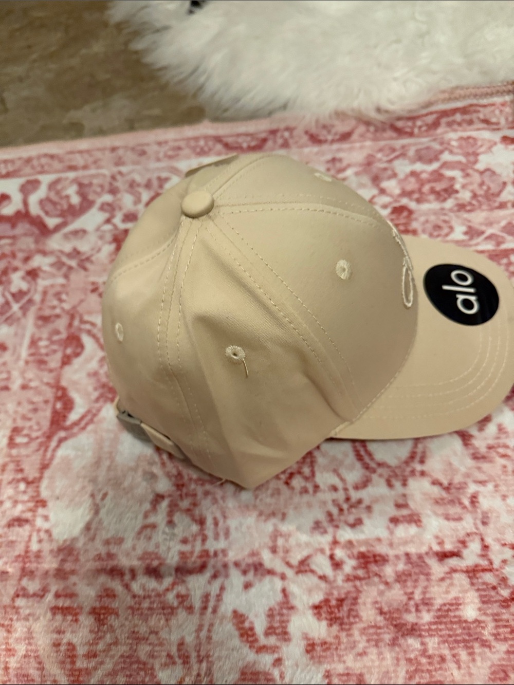 ALO Yoga Nude-Beige Logo Baseball Cap - Picture 4 of 7